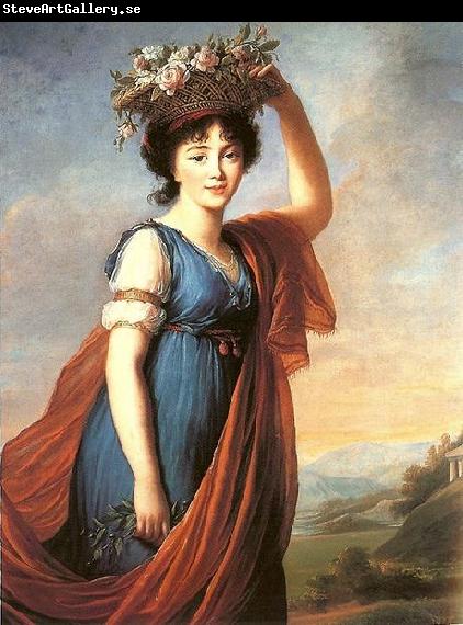 eisabeth Vige-Lebrun Princess Eudocia Ivanovna Galitzine as Flora